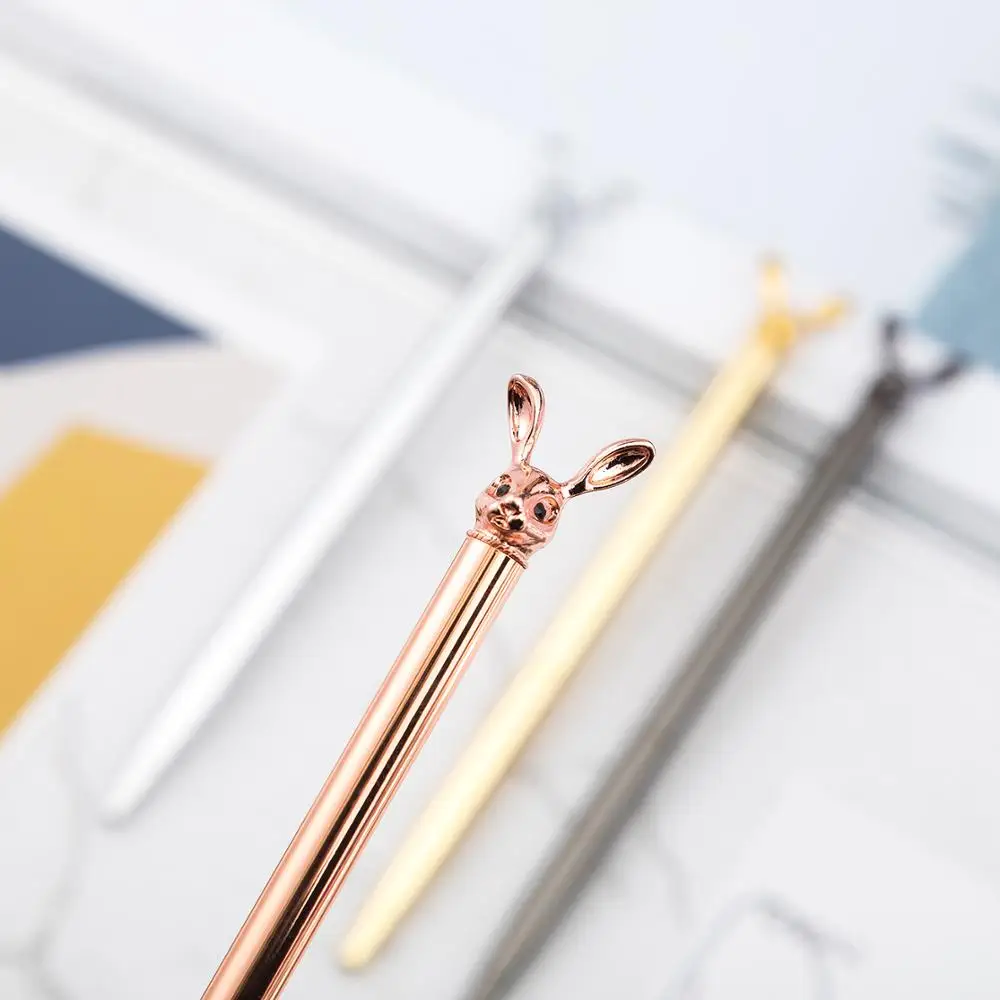 novelty cute metal animal rose gold silver gun gray blue pink