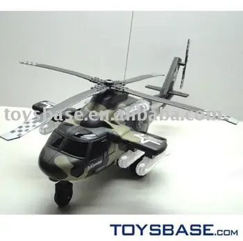 4CH R/C army plane with light and voice aircraft
