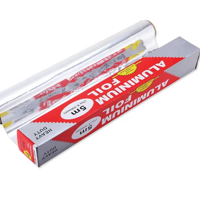 2 x 5m Rolls Strong Kitchen Catering Food Cooking Oven Baking Aluminium Foil