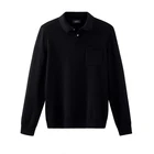 Men Polo Cashmere Men Cashmere Sweater Men Men Half Zip Polo Neck Pullover Sweater Men Cashmere Silk Sweater