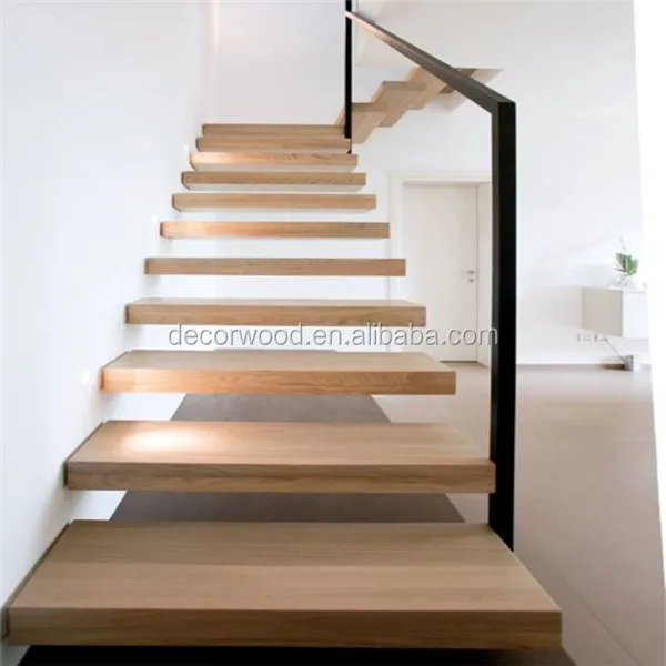 high quality wooden customized design modern timber stair tread guangzhou