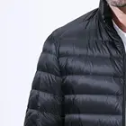 Blue Water Proof Breathable Duck Down Filling Garments Light Weight Winter Jacket