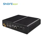 Ddr3 I7 Pc Sharerdp Fanless Mini Desktop Pc Dual Lan Dual Display I7 5500u With 8Gb DDR3 Ram 128G SSD