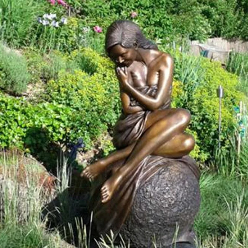 Home Garden Decoration Naked Lady Statue Life Size Set Nude Lady Bronze Steatue Bronze Naked