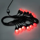 Led Waterproof RGBW Decorative Lamp String 30 Feet 12 Socket Plastic Lamp LED G50 Series Lamp Outdoor Waterproof