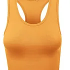 Cotton Spandex OEM Women Yoga Gym Racerback 95% Cotton 5% Spandex Crop Vest Slim Tank Top