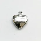 Heart Pendant Metal Pendant Small Antique Silver Zinc Alloy Metal Heart Pendant