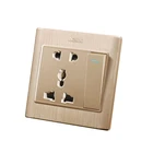 Plug Socket Multiple Plug Socket Naling High Strength PC Multiple 5 Pin Plug Wall Switch And Socket