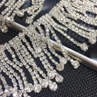 Rhinestone Flower Rhinestone Belly Waist Body Chain Link Flower Rhinestone Chain
