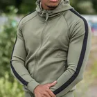 Polyester Hoodies Plain Polyester Hoodies Mens Soft Shell Sweatshirt Slim Fit Bodybuilding Hoodies Jacket Sweatshirt
