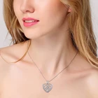 Celtic Pendant S925 Silver Necklace Fashion Wholesale S925 Sterling Silver Celtic Knot Love Heart Pendant Necklace