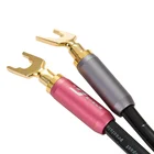 Speaker Cable Professional High End Audio Speaker Cable With Y Fork Plug Loud Speaker Cable Wire