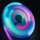 Rgb Flexible Strip Light Rgb Rgb Led Strip Light SMD5050 RGB Full Color DC5V SK6812 IC Programmable Flexible LED Neon Letter Strip Light