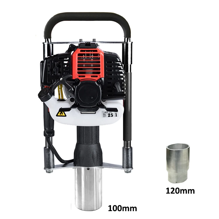 Gas Powered Post Driver 52CC 2 Stroke Gasoline Engine T Post Push Pile Driver 