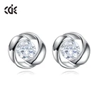 Cz Stud Earring Drop Silver Earrings 925 Silver Cz Cheap Fake Diamond Stud Earring