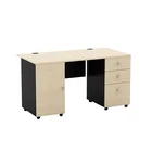 Study Desk Study 3 Drawer Office Desk Long Study Melamine Computer Desk Table