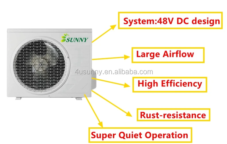Split Air Conditioner, 48V, Solar, 18000btu, TKF-52DW/DC - detail 6