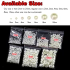 Pearl XULIN Excellent Quality ABS Flatback Nail Art Pearl Cut In Half For Nail Art DIY