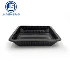 Plastic Tray Plastic Disposable Trays Hot Sale Black PP Disposable Plastic Frozen Food Tray