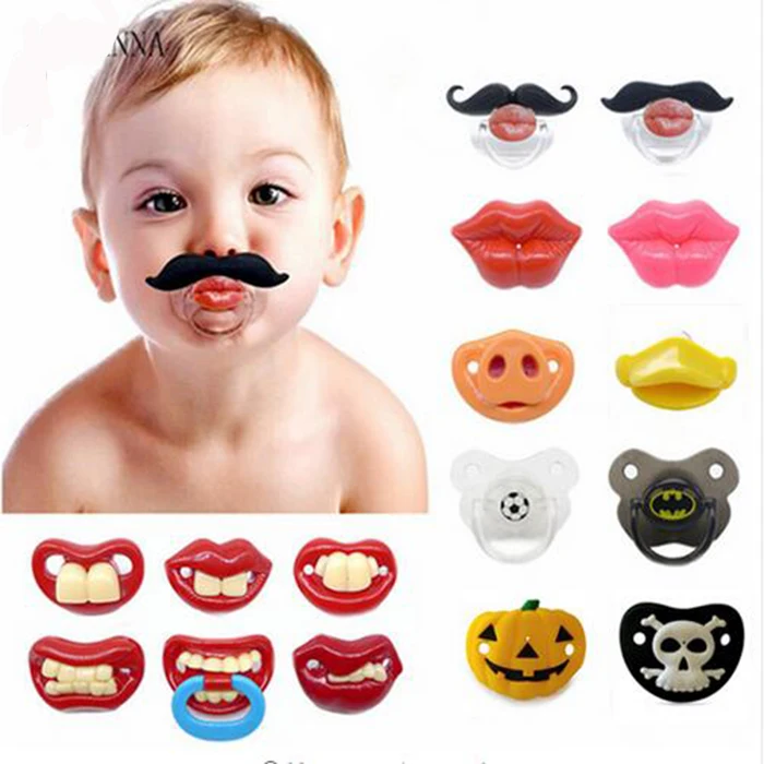 1X Funny Baby Kids Kiss Silicone Infant Pacifier Nipples DummyLipsPacifierGut cl 