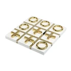 Tic Deluxe Metal Chess Game Tic Tac Toe With Color Box