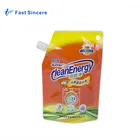 Pouch Washing Liquid Stand Up Spout Pouch Packaging Bags For Washing Liquid Laundry Soap