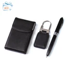Corporate Gift Giveaway Gift Set Promotional Corporate Giveaway Items Wallet Purse Leather Keychain Gift Set