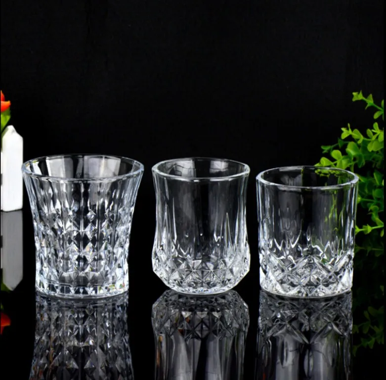 Clear Shot Glass Wine Glass Souvenirs Promotion Unique Pattern Design Drinking Glass Cup