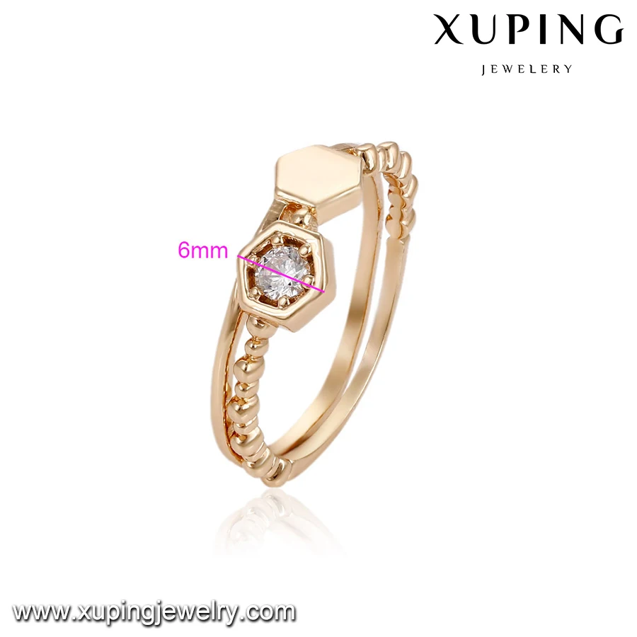 14860 Fine jewelry 18k gold diamond finger rings, single stone ring designs for girl