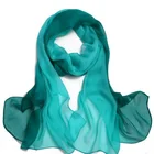 Scarf Chiffon Howmay Silk Scarf Chiffon 100% Pure Silk Shawl Gradient Hand Paint For Women Transparent Lightweight Scarf