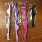 Black Eyelash Tweezer Wholesale High Quality Plastic Pink Purple Black Eyelash Tweezer Applicator