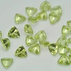 Peridot High Quality Genuine Natural Peridot Various Sizes Loose Gemstone 3*3mm Trillion Cut