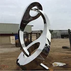 Yin Yang Large Modern Stainless Steel Outdoor Sculpture