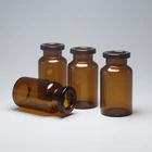 Brown Amber Transparent Or Amber Brown Glass Vial 10R 10ml Dark Brown Or Amber Soda Lime Glass Vial For Injection