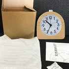 Quartz Clock Quartz High Quality Silent Vintage Student Wooden Desktop Small Quartz Snooze Alarm Clock With Backlight
