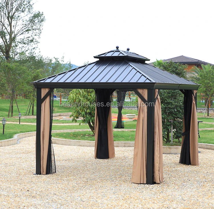 Quality Luxury Steel Top Outdoor Gazebo 