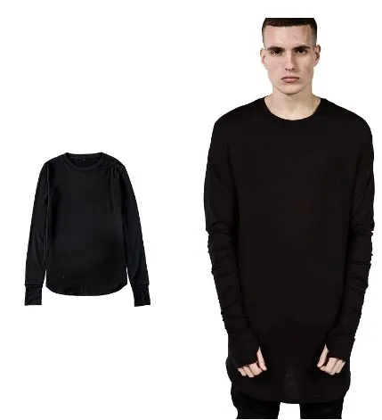 long sleeve shirts with thumb holes for men
