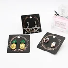 Earrings Card Earring Card Printing Fashion Earrings Jewelry Square Display Paper Card With Eyelet Hole Logo Printing