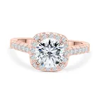 Silver Engagement Ring Silverrings 925 Sterling Silver CZ Diamond Women's Promise Engagement Ring