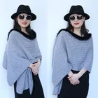 Mink Mink Fur Shawl Girls Plain Knitted Mink Stole Fur Trim Tassel Cashmere Rib Yarn Dyed Long Big Shawl Wrap