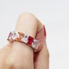 Eternity Band Rings Rings Band Ring Cubic Zirconia Diamond Eternity Band Rings For Women Jewelry