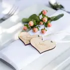 Heart Tag Personalized Wood Wedding Tags/Name Heart Tag