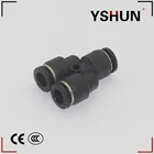 Y Connector Fitting PW Y Type Reducer Air Quick Fitting Connector Pipe Fittings