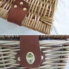 Wicker Basket Set Handmade Empty Hamper Willow Wicker Picnic Basket Set For Sale