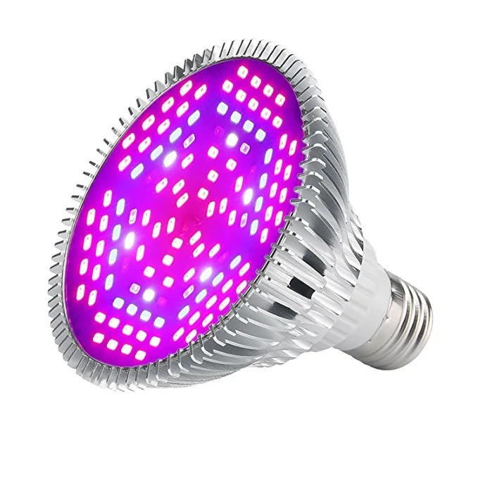 80W LED Grow Lights Bulb E27 Full Spectrum Hydroponic Indoor Plant Growing Lamp 