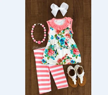 girls boutique summer outfit newborn baby girls clothes set childrens clothing set baby girls 2 pcs cotton outfit kids clothes