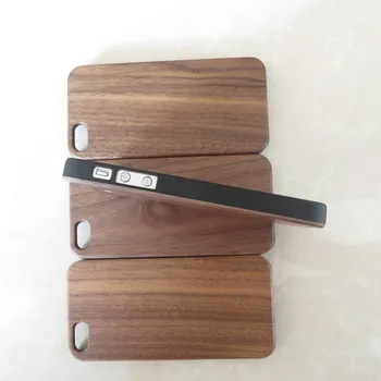 Fast delivery wholesale wooden bamboo case for iphone 5/5S/SE