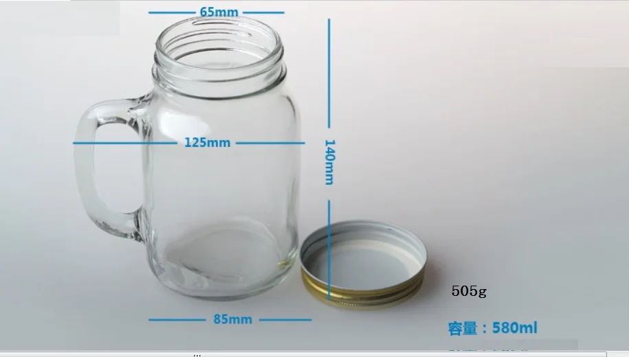 Wholesale Lead Free Beer Glass Bottle with Lid Mason Jar Kitchen CLASSIC OEM Party Beverage Square Transparent Flexible 5-7days