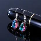 Drop Earrings Fashion Large Big Wedding Crystal Stone Bridal Drop Dangle Teardrop Earrings For Women