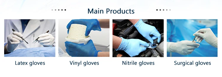 Disposable latex examination glovee powder 4.0mil hand glovee